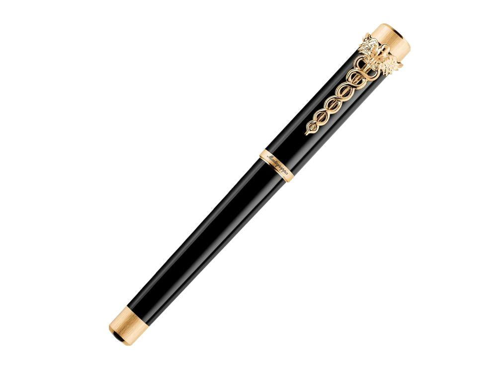 Montegrappa Zero Caduceus Yellow Gold Füllfederhalter, 14k ISZEC-4Y