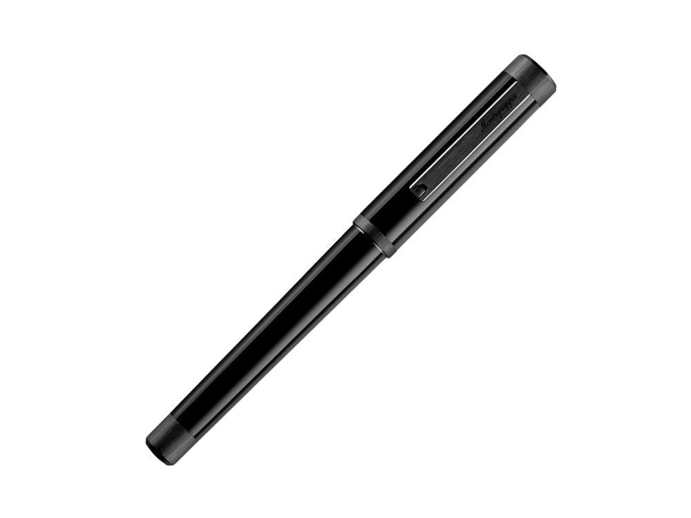Montegrappa Zero Zodiac Caduceus Ultra-Black Füllfederhalter Stahlfeder