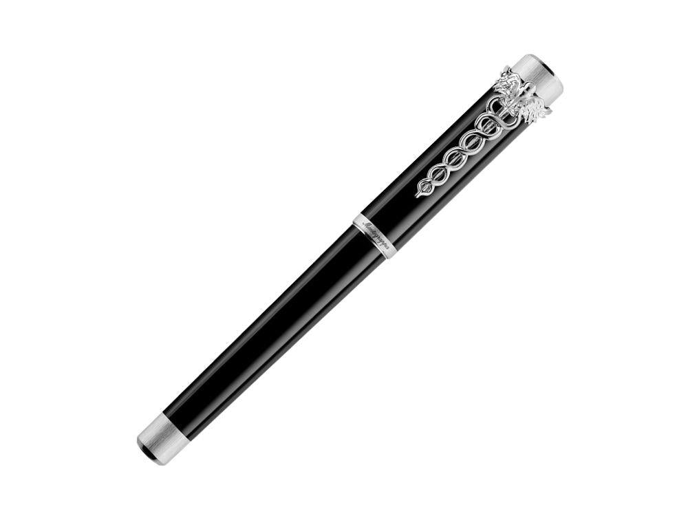 Montegrappa Zero Caduceus Palladium Füllfederhalter Stahlfeder