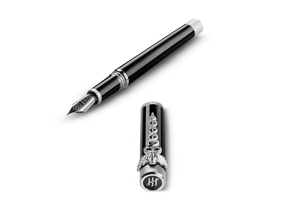 Montegrappa Zero Caduceus Palladium Füllfederhalter Stahlfeder