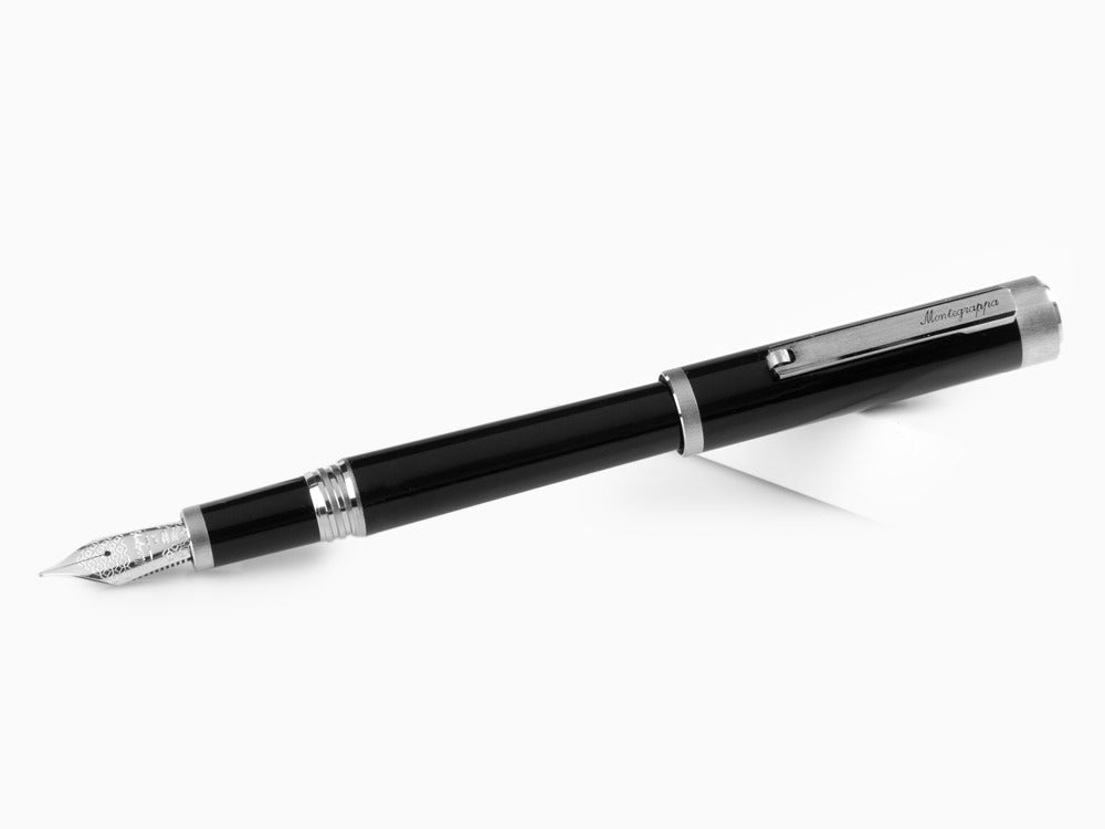 Montegrappa Zero Füllfederhalter, Palladium IP, 14K Gold, ISZEI-4P