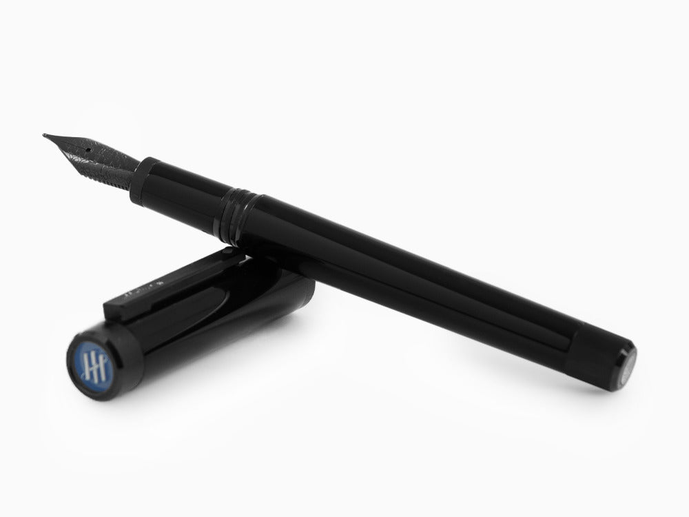 Montegrappa Zero Füllfeder, Schwarzes Edelharz, Ultra Black, ISZEI-IC