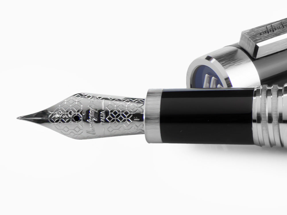 Montegrappa Zero Füllfederhalter, Edelharz, Palladium IP, ISZEI-IP
