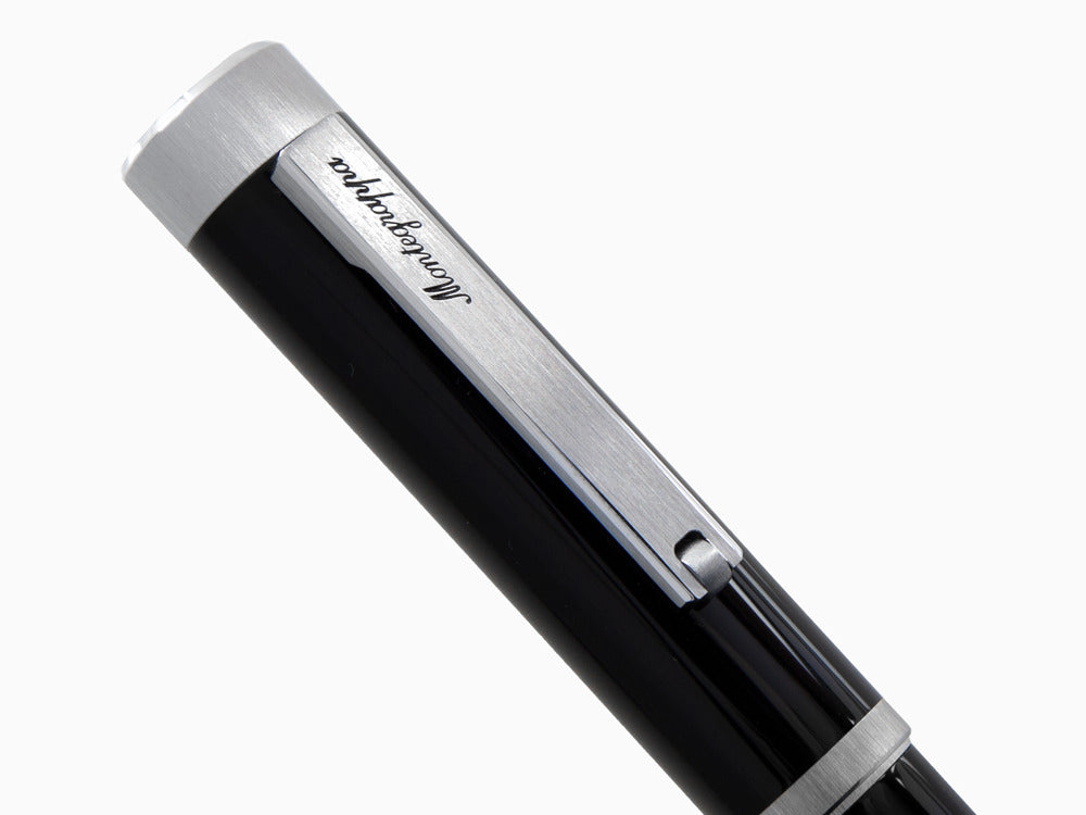 Montegrappa Zero Füllfederhalter, Schwarzes, 14k Gold Flex, ISZEI-XP