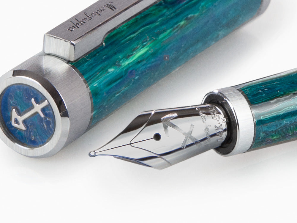 Montegrappa Zero Zodiac Sagittarius Füllfeder, 14K, Lim Ed, ISZEZ-4P-G10