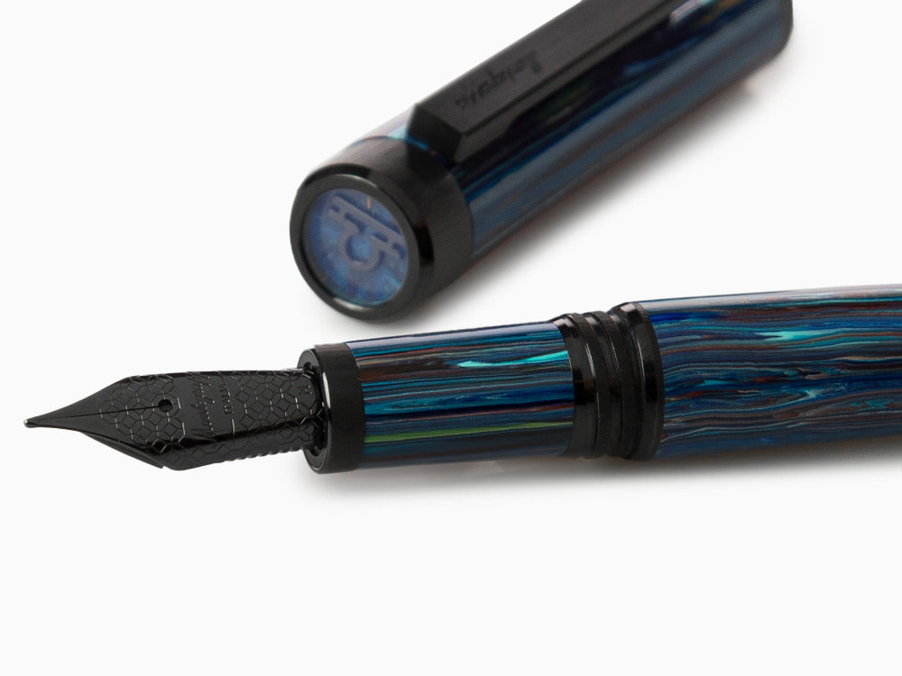 Montegrappa Zero Zodiac Libra Füllfederhalter, Stahl, ISZEZ-IC-B8