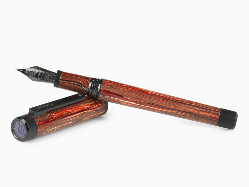 Montegrappa Zero Zodiac Scorpio Füllfederhalte, Stahl, ISZEZ-IC-R4