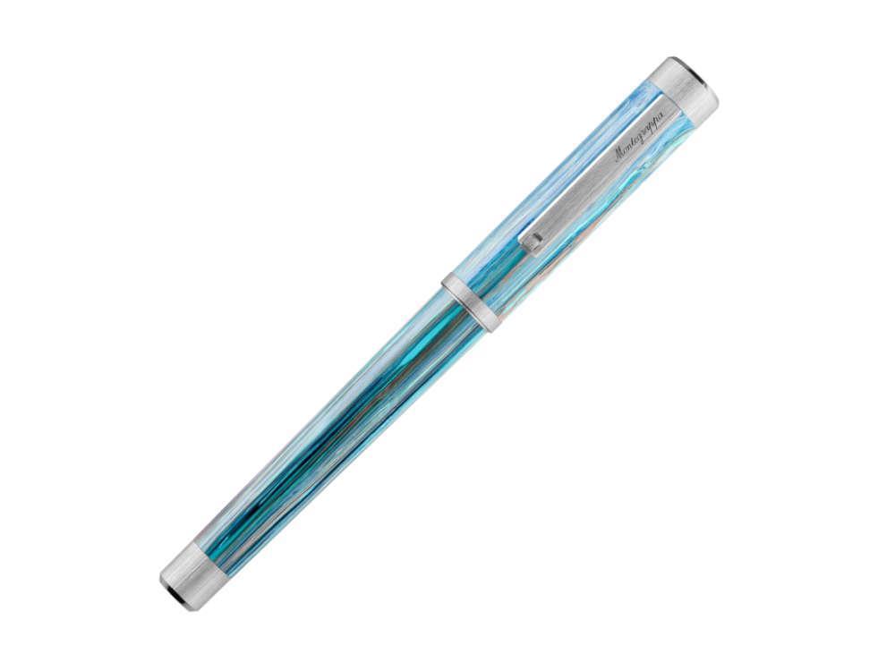 Montegrappa Zero Zodiac Taurus Füllfederhalter, Blau, ISZEZ-IP-A1