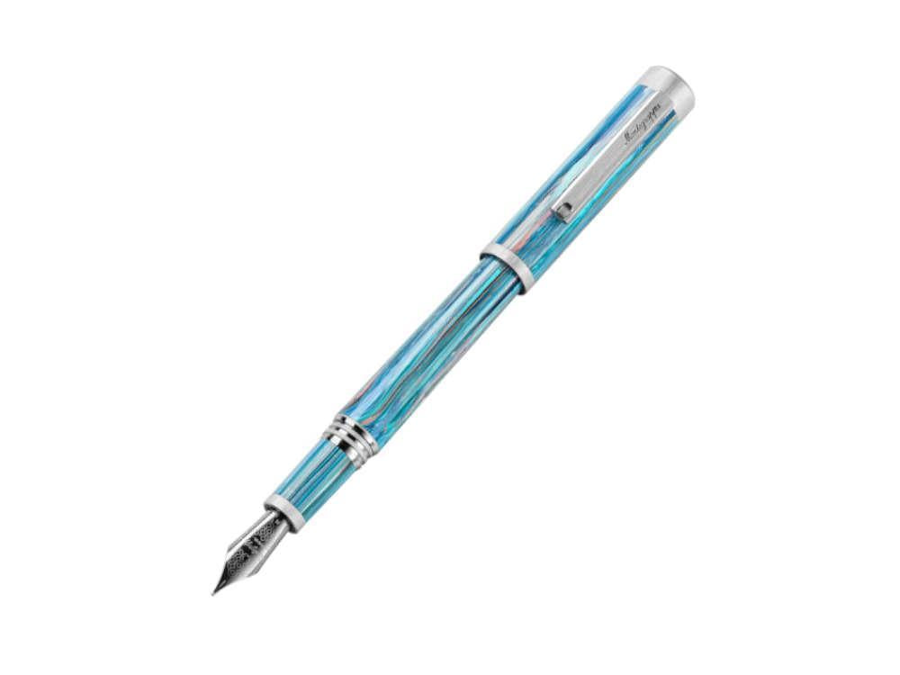 Montegrappa Zero Zodiac Taurus Füllfederhalter, Blau, ISZEZ-IP-A1