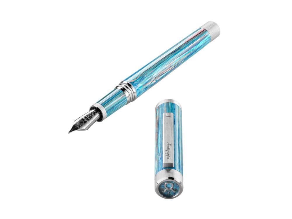 Montegrappa Zero Zodiac Taurus Füllfederhalter, Blau, ISZEZ-IP-A1