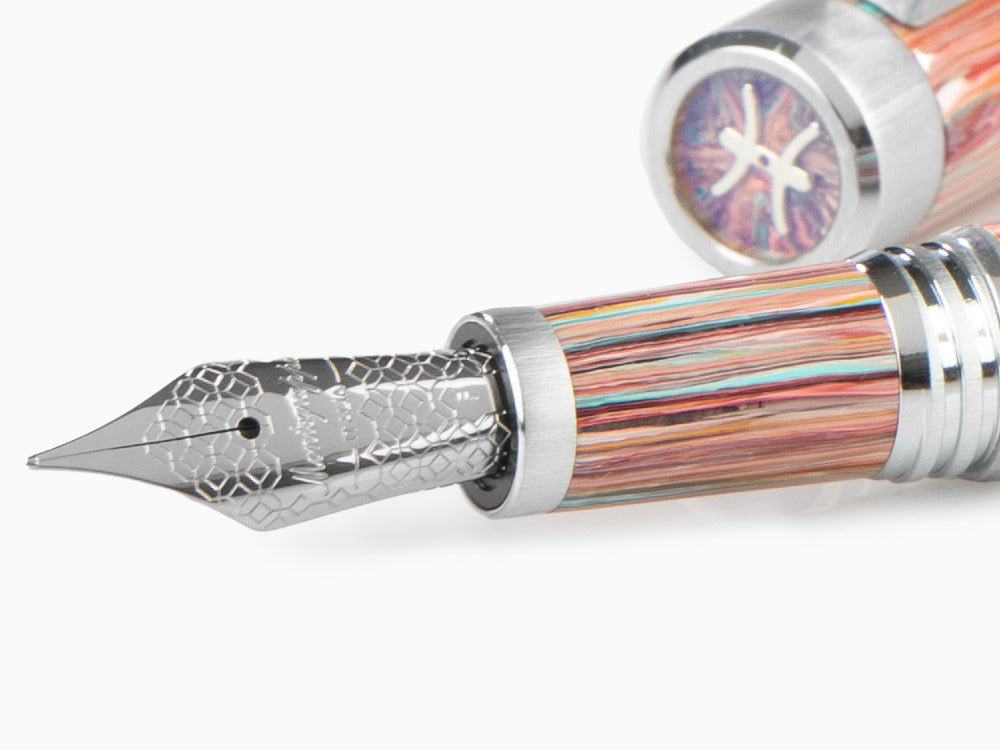 Montegrappa Zero Zodiac Pisces Füllfederhalter, Edelstahl, ISZEZ-IP-S2