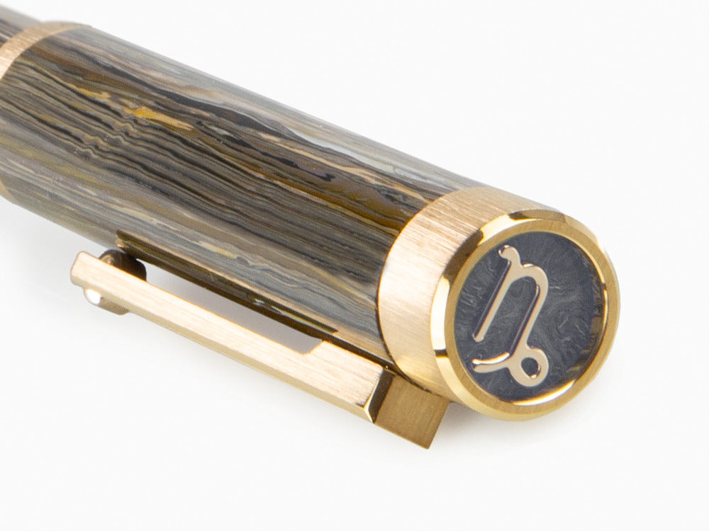Montegrappa Zero Zodiac Capricorn Roller, Montegrappite, Vergoldet, ISZEZRIY-M3
