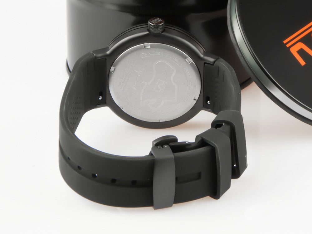 Montjuic Sport Quartz Uhr, Edelstahl 316L , Schwarz, 43 mm, MJ1.0602.B