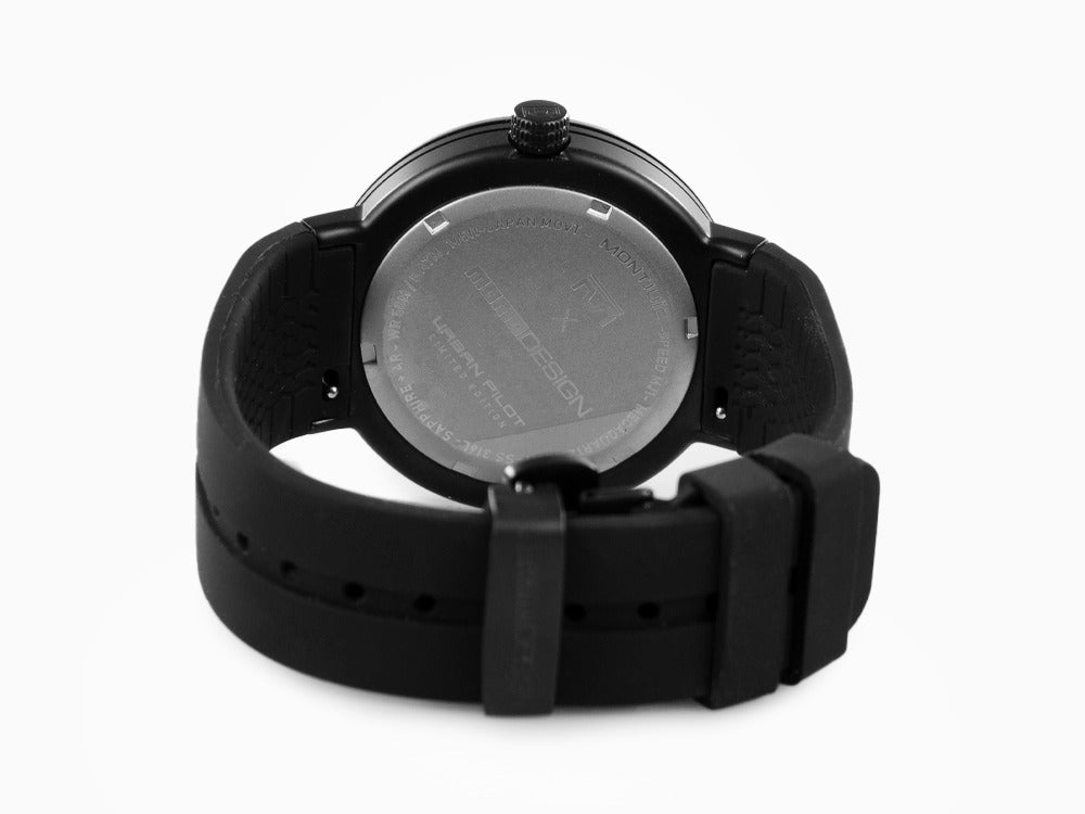 Montjuic X Momo Design Urban Pilot Quartz Uhr, PVD, Edelstahl, MJ1.2015MOMO.B