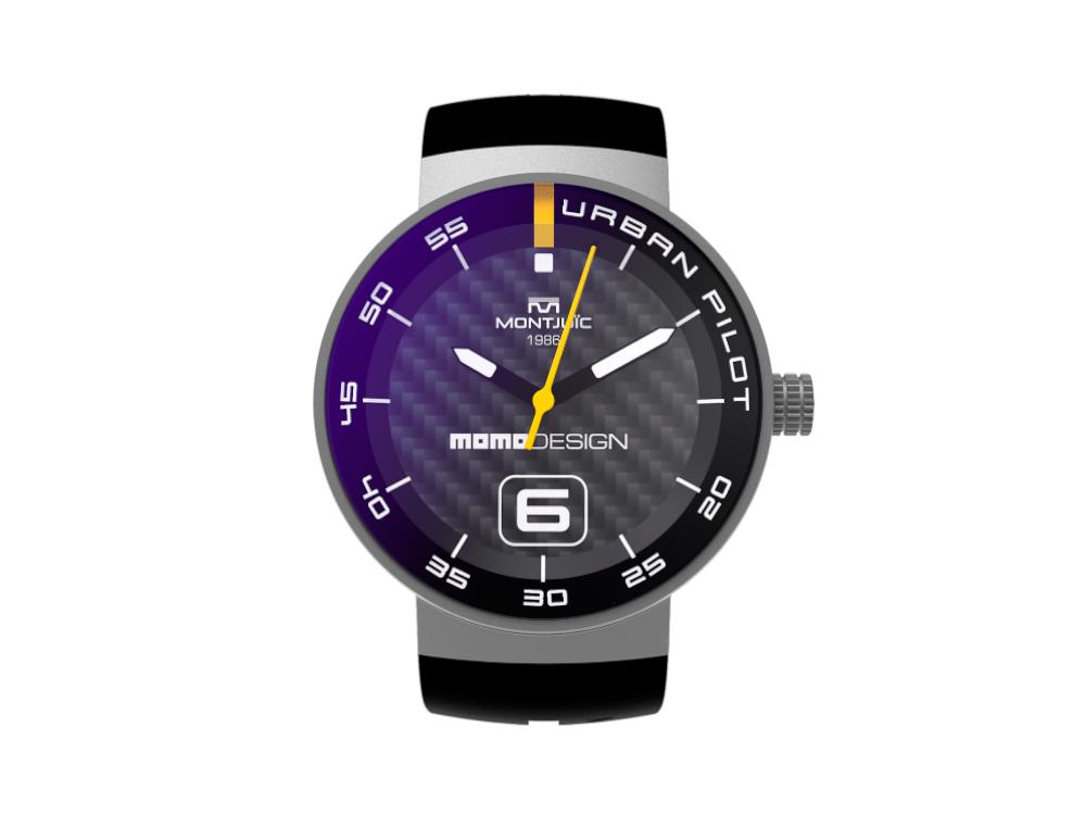 Montjuic X Momo Design Urban Pilot SS Quartz Uhr, MJ1.2015MOMO.S
