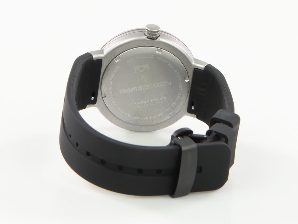 Montjuic X Momo Design Urban Pilot SS Quartz Uhr, MJ1.2015MOMO.S