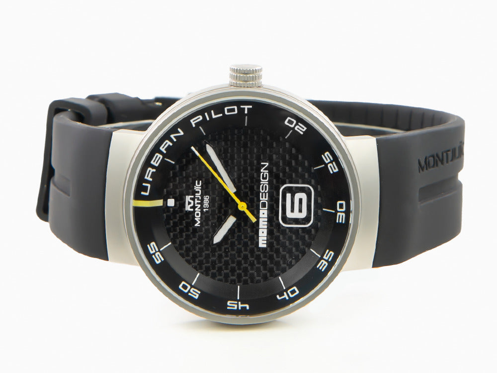 Montjuic X Momo Design Urban Pilot SS Quartz Uhr, MJ1.2015MOMO.S