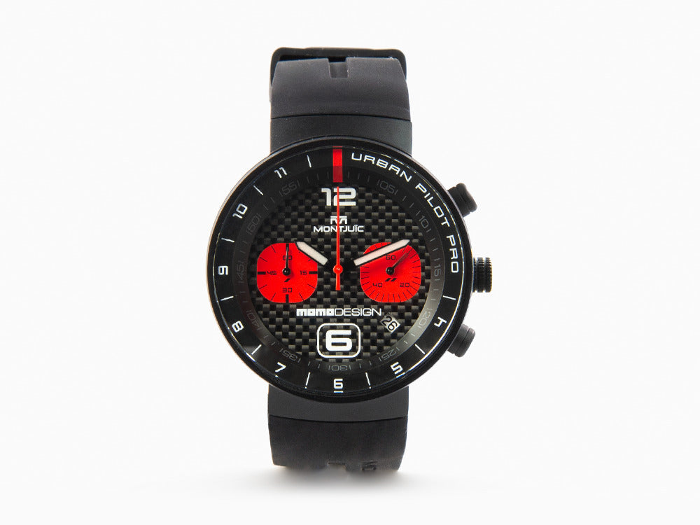 Montjuic X Momo Design Urban Pilot Red Quartz Uhr, MJ2.1007MOMO.B