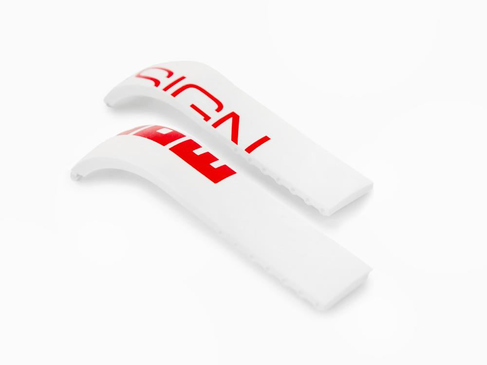 Momo Design Accesorios Armband, Kautschukband, Weiss, MD187WH-RD