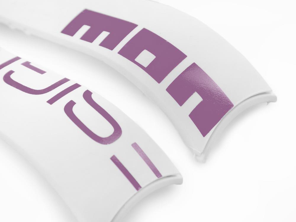 Momo Design Accesorios Armband, Kautschukband, Weiss, MD187WH-VI