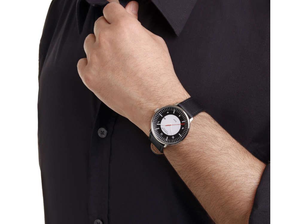 Mondaine Doppio Quartz Solar Uhr, Weiss, 41 mm, MLE.41920.LBV