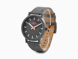 Mondaine Essence Grey Quartz Uhr, Ökologisch, Grau, 41 mm, MS1.41180.LH