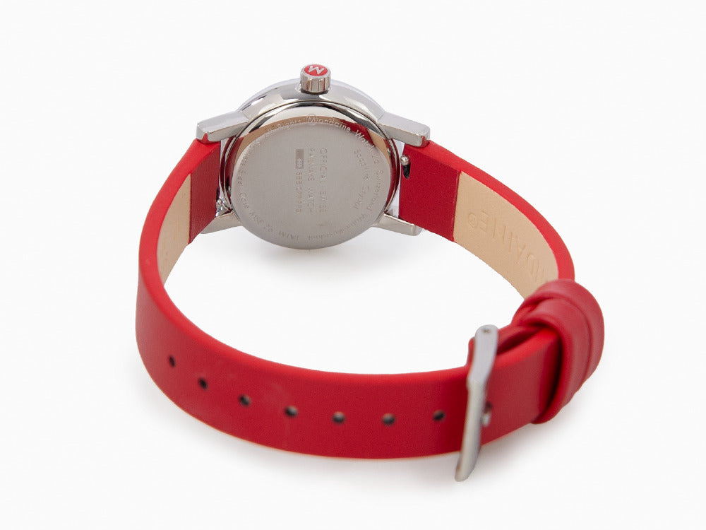 Mondaine SBB Evo2 Petite Quartz Uhr, Weiss, 26mm, Lederband, MSE.26110.LC