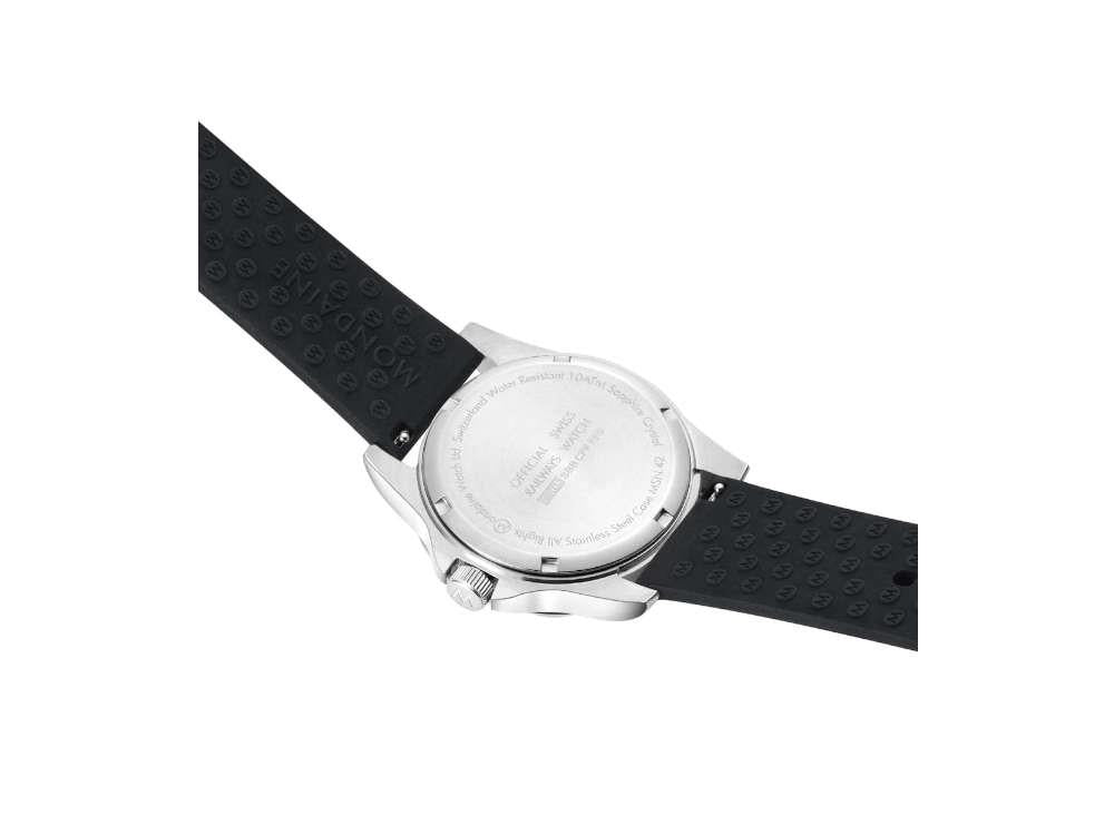 Mondaine Numeri Quartz Uhr, Schwarz, 42 mm, MSN.42120.RB