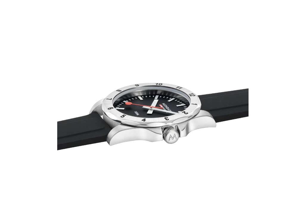 Mondaine Numeri Quartz Uhr, Schwarz, 42 mm, MSN.42120.RB
