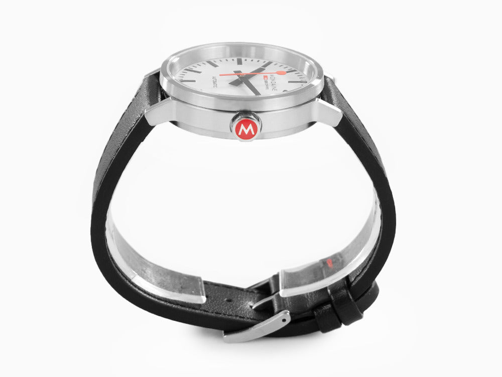 Mondaine Classic Original Automatik Uhr, Weiss, 41 mm, MST.4161B.LB