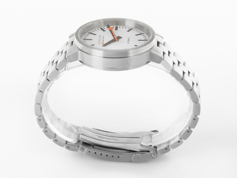 Mondaine Classic Original Automatik Uhr, Weiss, 41 mm, MST.4161B.SJ