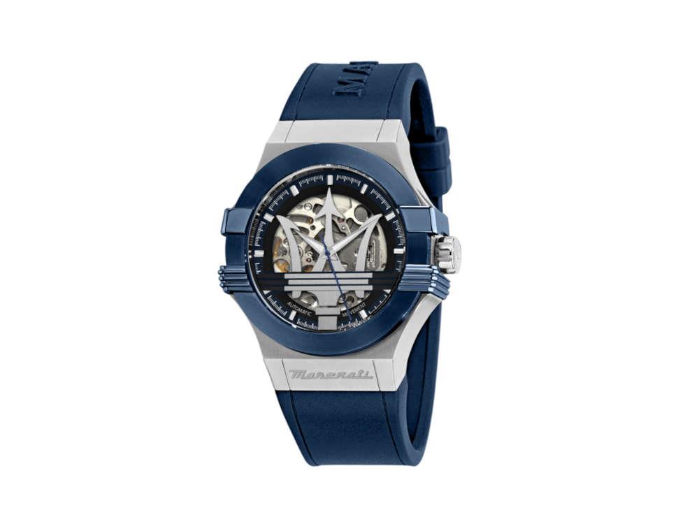 Maserati Potenza Automatik Uhr, Blau, 40 mm, Shapir-Glas, R8821108050