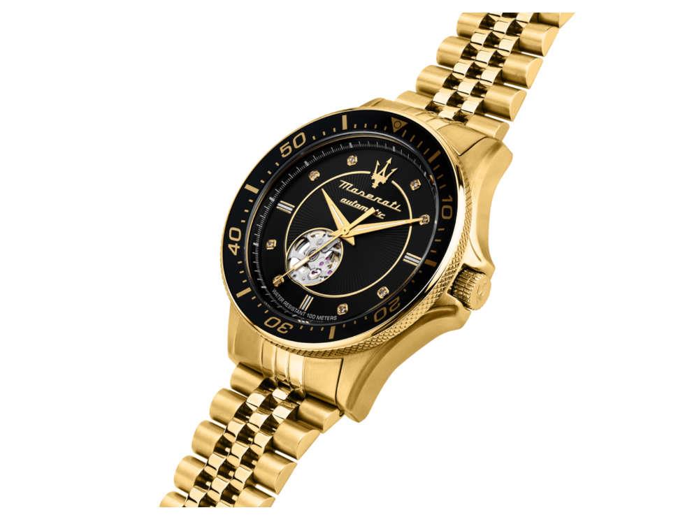 Maserati Sfida Automatik Uhr, Schwarz, 44 mm, Spezialausgabe, R8823140012