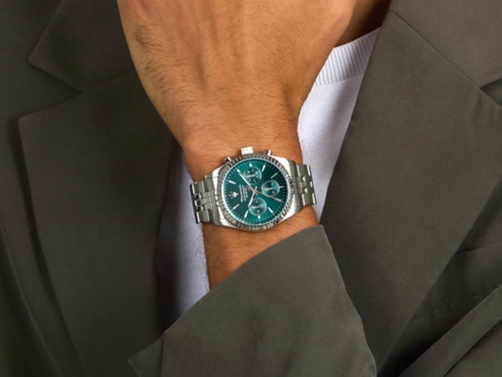 Maserati Competizione Quartz Uhr, Grün, 41 mm, Mineral Glas R8853100052