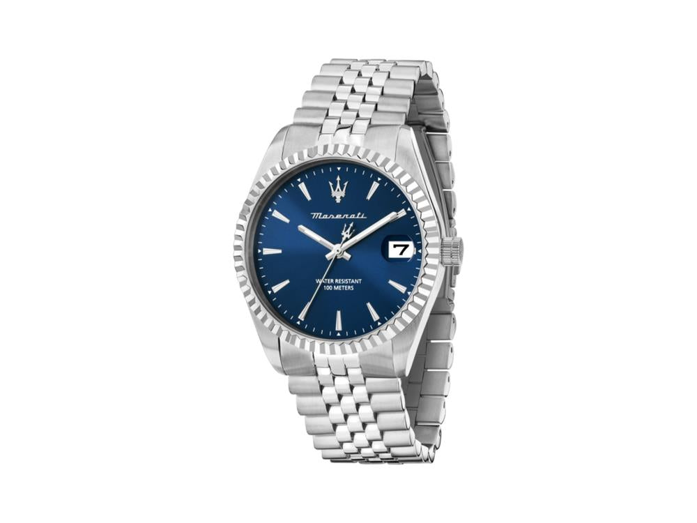 Maserati Competizione Quartz Uhr, Blau, 41 mm, Mineral Glas R8853100056