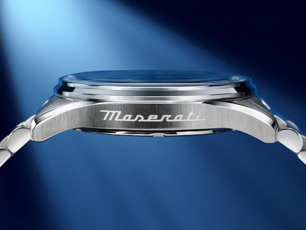 Maserati Successo Quartz Uhr, Blau, 42 mm, Mineral Glas R8853124004