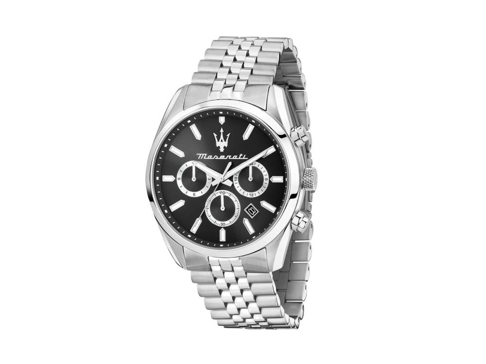 Maserati Attrazione Quartz Uhr, Schwarz, 43 mm, Mineral Glas, R8853151022