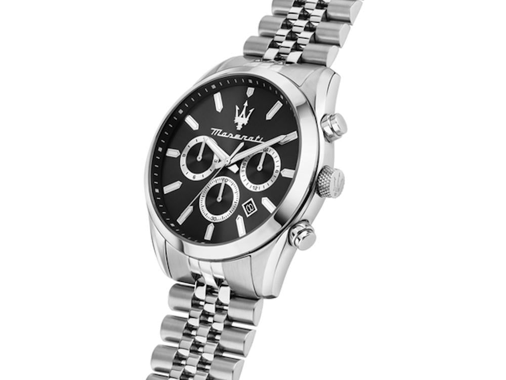 Maserati Attrazione Quartz Uhr, Schwarz, 43 mm, Mineral Glas, R8853151022