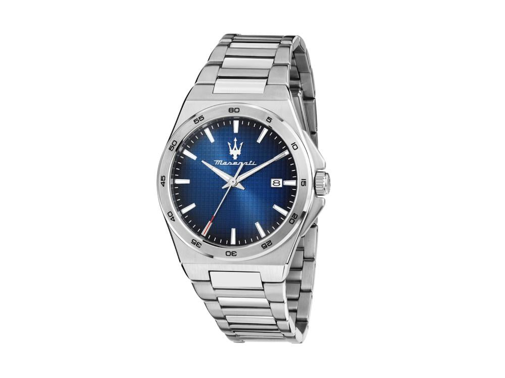 Maserati Velocitá Slim Quartz Uhr, Blau, 40 mm, R8853153001