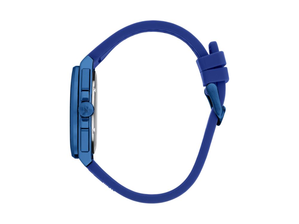 Maserati Velocitá Quartz Uhr, Blau, 43 mm, R8871606007