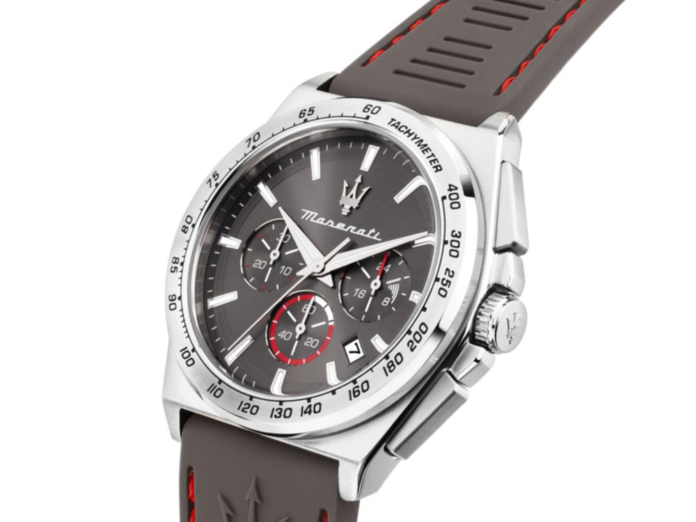 Maserati Velocitá Quartz Uhr, Grau, 43 mm, R8871606008