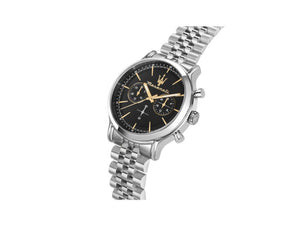 Maserati Epoca Quartz Uhr, Schwarz, 42 mm, Mineral Glas, R8873618017