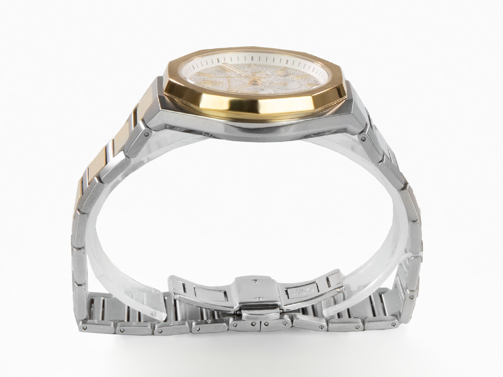 Maserati Stile Quartz Uhr, PVD, Weiss, 45 mm, Mineral Glas R8873642009