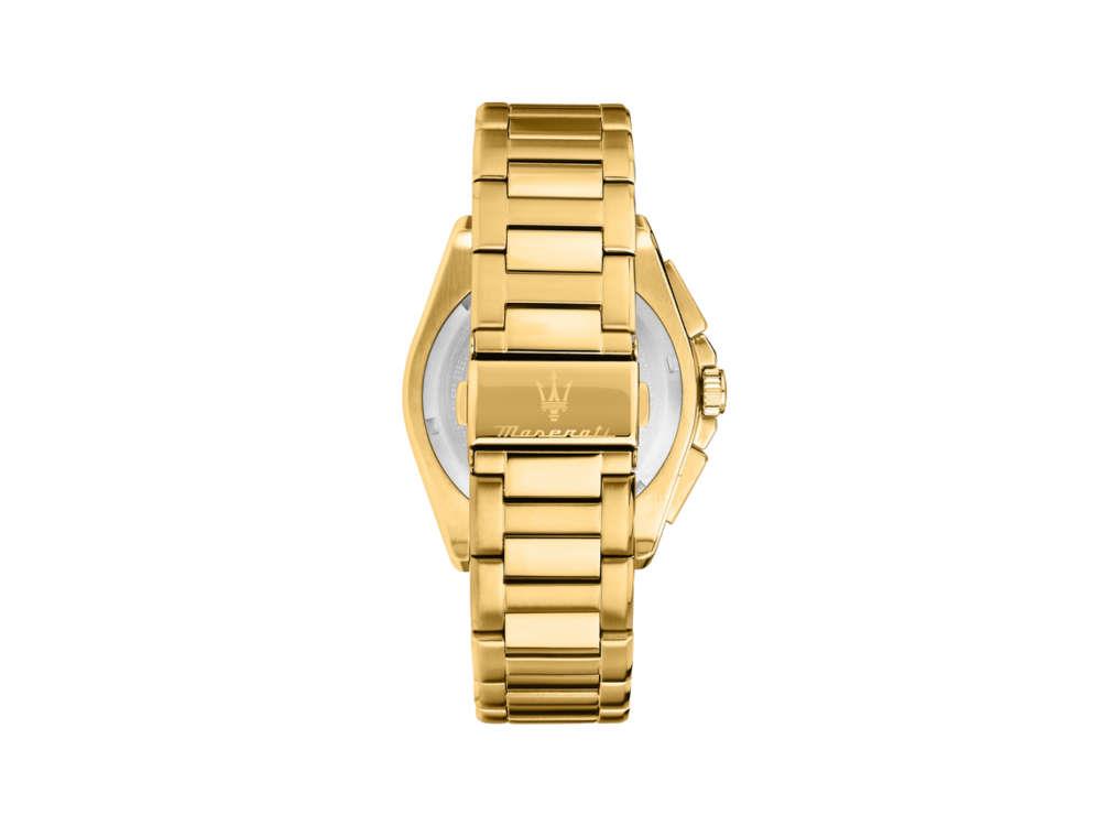 Maserati Velocitá Quartz Uhr, PVD Gold, Blau, 43 mm, R8873652002