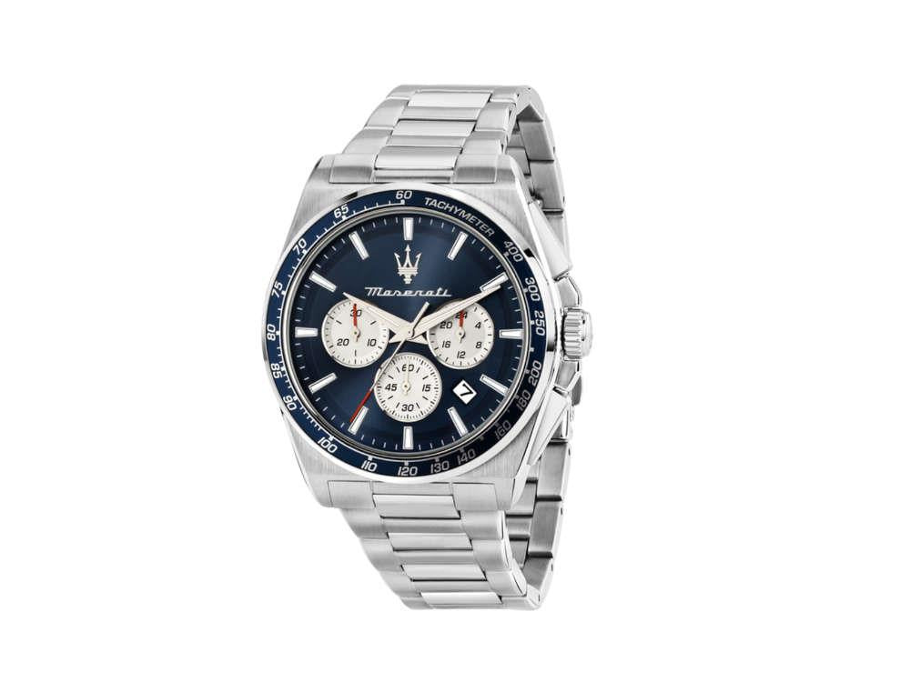 Maserati Velocitá Quartz Uhr, Blau, 43 mm, R8873652005