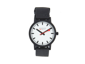 Mondaine Essence Quartz Uhr, Ökologisch - recycelt, Weiss, 41mm, MS1.41110.RB