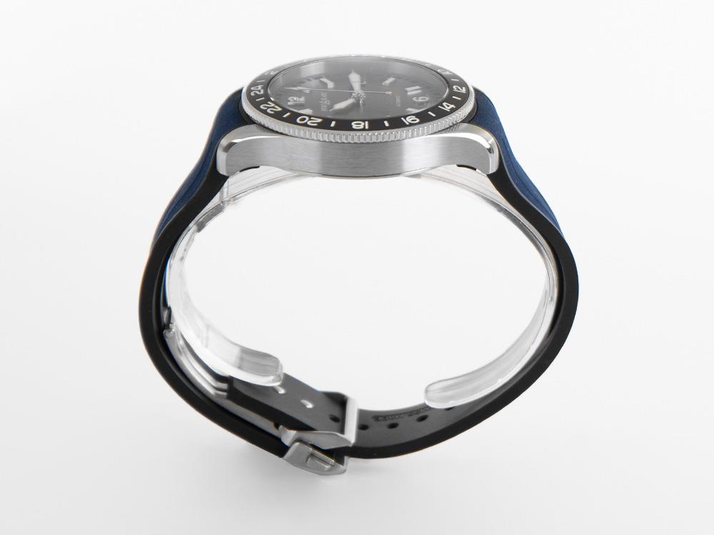 Montblanc 1858 GMT Automatik Uhr, Edelstah, Blau, 42 mm, 129617