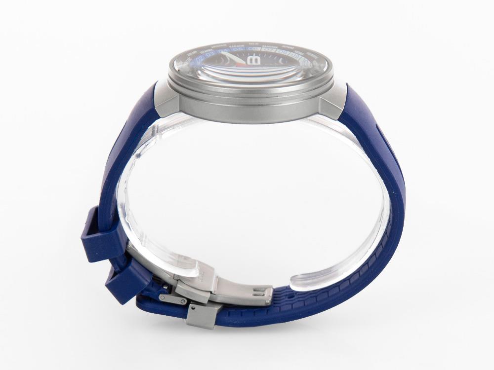 Montjuic Speed GMT Quartz Uhr, Edelstahl, Schwarz, 43 mm, MJ3.0404.S