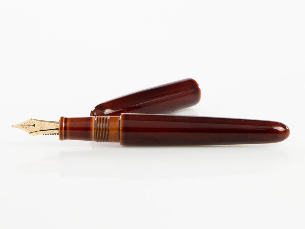 Nakaya Cigar Toki-Tamenuri Füllfederhalter Portable, Ebonite