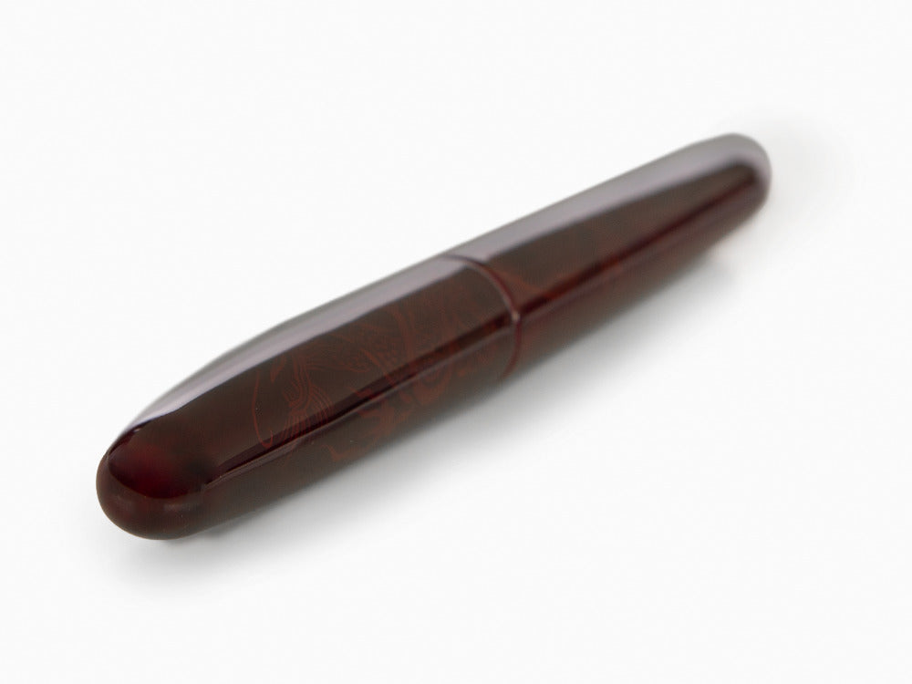 Nakaya Makie Füllfederhalter, Aka-Tamenuri, Portable, Ebonite